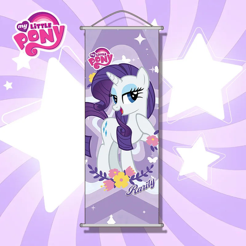 My Little Pony Hanging Poster Anime Convention Wall Decor Canvas Painting for Living Room, Study Room, Children's Room