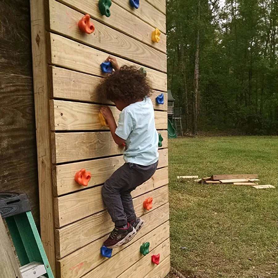 Kids Rock Climbing Games Toys for Children Wall Climbing Stones Child Playground Indoor  Outdoor Rock Wall Climbing Kit