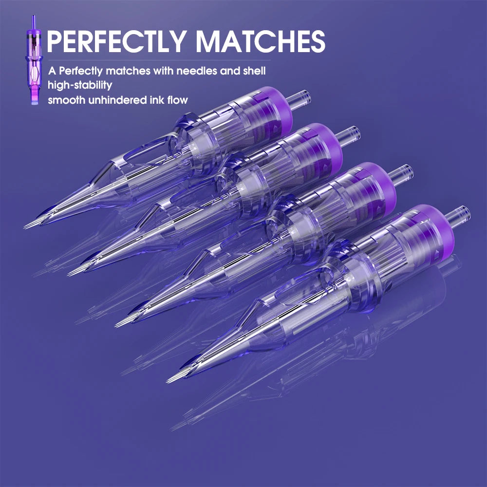Mast Pro Tattoo Cartridge Needles RL 20 Pcs Disposable Permanent Makeup or Body Art Needles 0.18/0.25/0.30/0.35 Tattoo Supplies