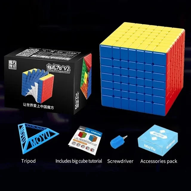 Moyu Meilong Magnetic Magic Cube Series 2M 3M 4M 5M 6M 7M Pyramid Megaminx Professional Cubo Magico Puzzle Toy For Children Gift