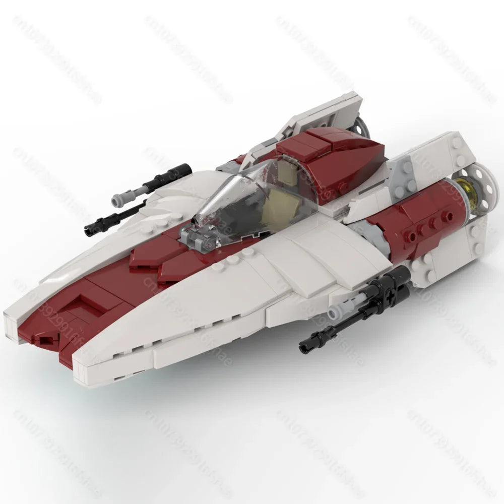 NEW star battle Movie MOC A-wing space fighter Model DIY creative ideas Christmas Child Toy Assembly Puzzle birthday Gift
