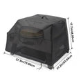 Waterproof Pizza Oven Cover Dustproof Outdoor Protective Pizza Oven Cover Black Windproof Camping Accessories For BBQ Camping RV