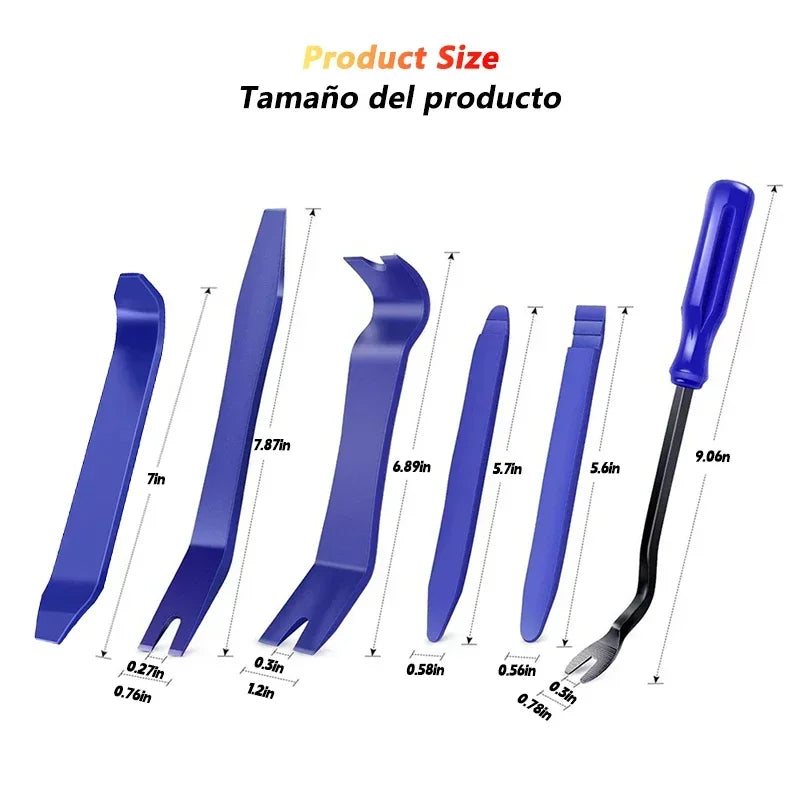 iLMH Auto Dismantle Tools Kit Plastic Kit Car Door Clip Panel Trim Radio Dash Audio Removal Installer Pry Kit Conversion Repair