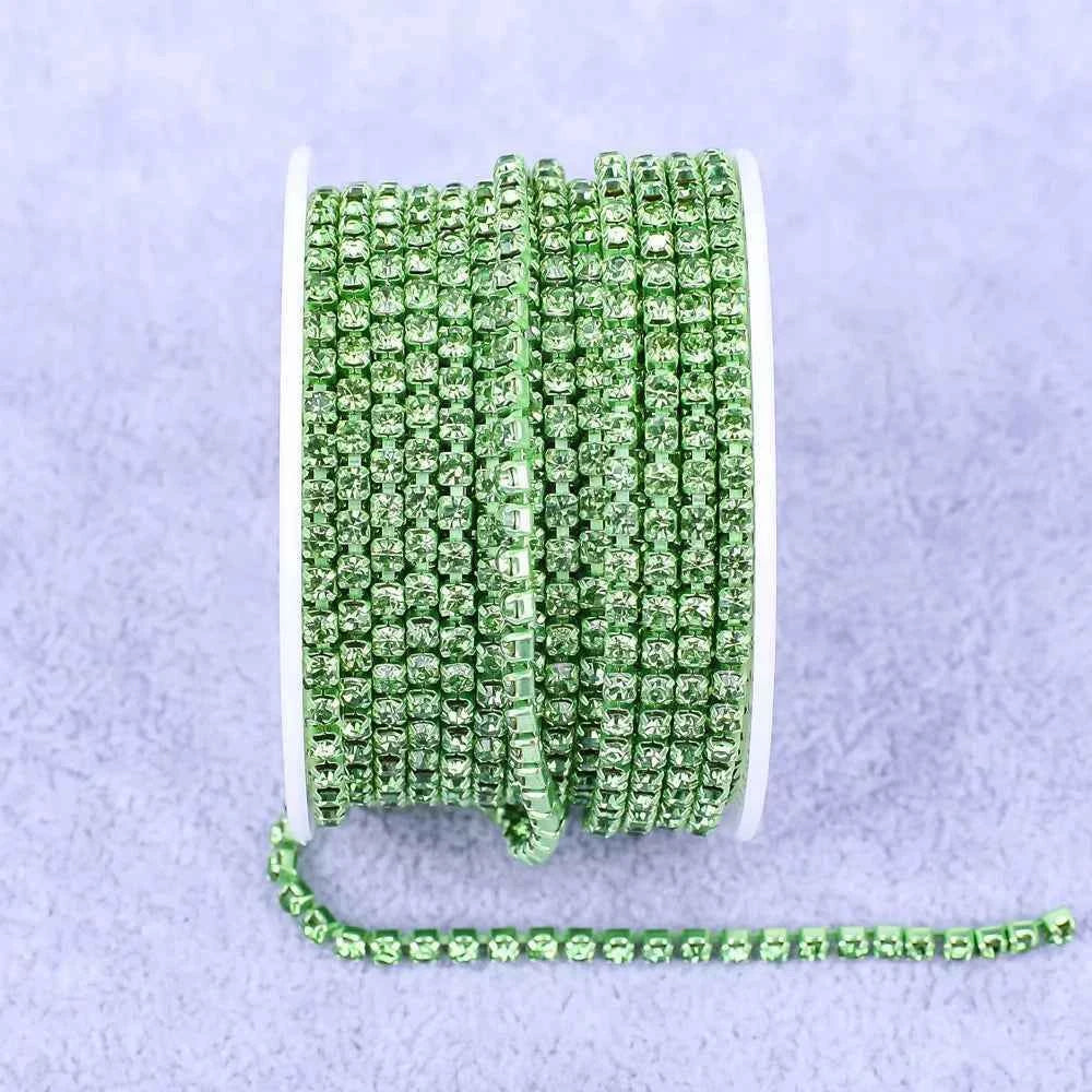 All Color Claw Chain Electrophoresi Rhinestones Trim Stone Gold Diamond Strass Decorative Applique Crystal Trimmings For Dresses
