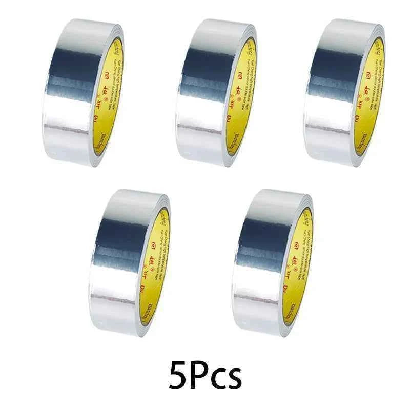 High Temperature Resistance Aluminum Foil Tape Kitchen Pipe Repair Tape Adhesive Sealing Foil Heat Insulation Leak Proof  2030