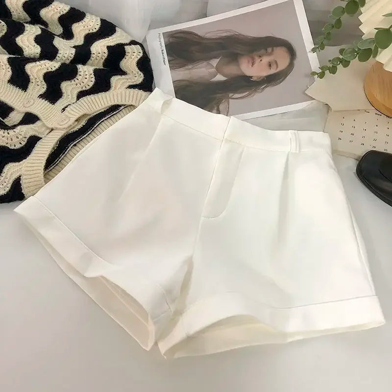 Women Shorts All-match Fashion New Arrival Solid Summer Casual Slim High Waist Korean Style Young Comfortable Daily Shopper Fit