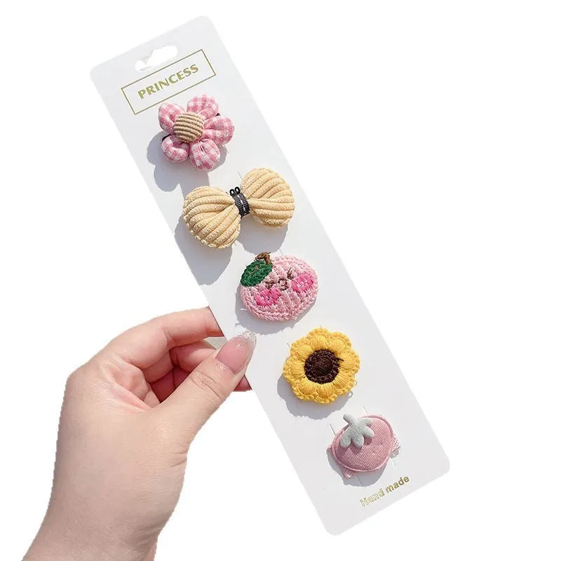 Cute Baby Hair Clip Baby Does Not Hurt Hair Clip Children's Hair Accessories Girls Side Bangs Hair Clip Headdress.
