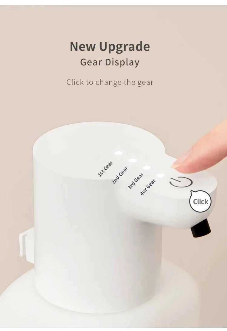 New Wall Mounted Automatic Soap Dispenser Foam Smart Hand Washing Machine 500ml Liquid Rechargeable Bathroom Induction Sensor