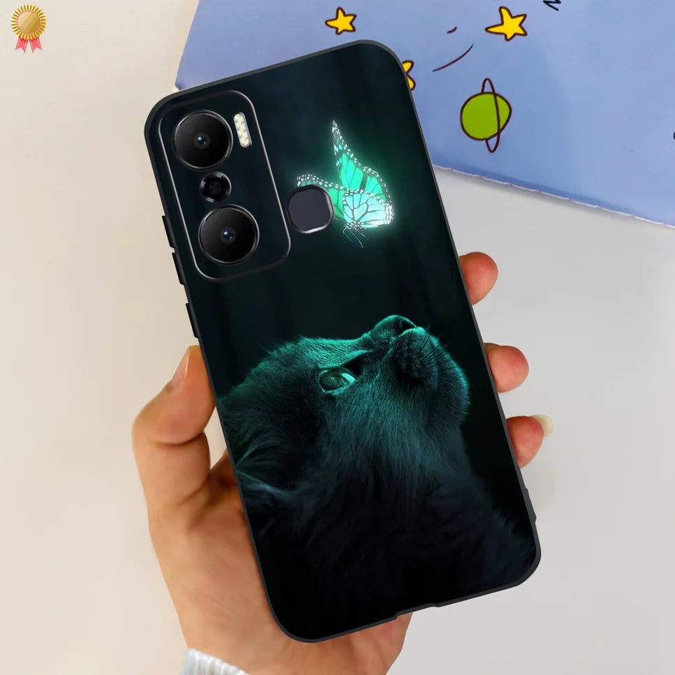 For Infinix Hot 20 Play 20i 4G Case Cute Astronaut Clear TPU Silicone Bumper Cover For Infinix Hot 20 Play 20i Phone Case Funda