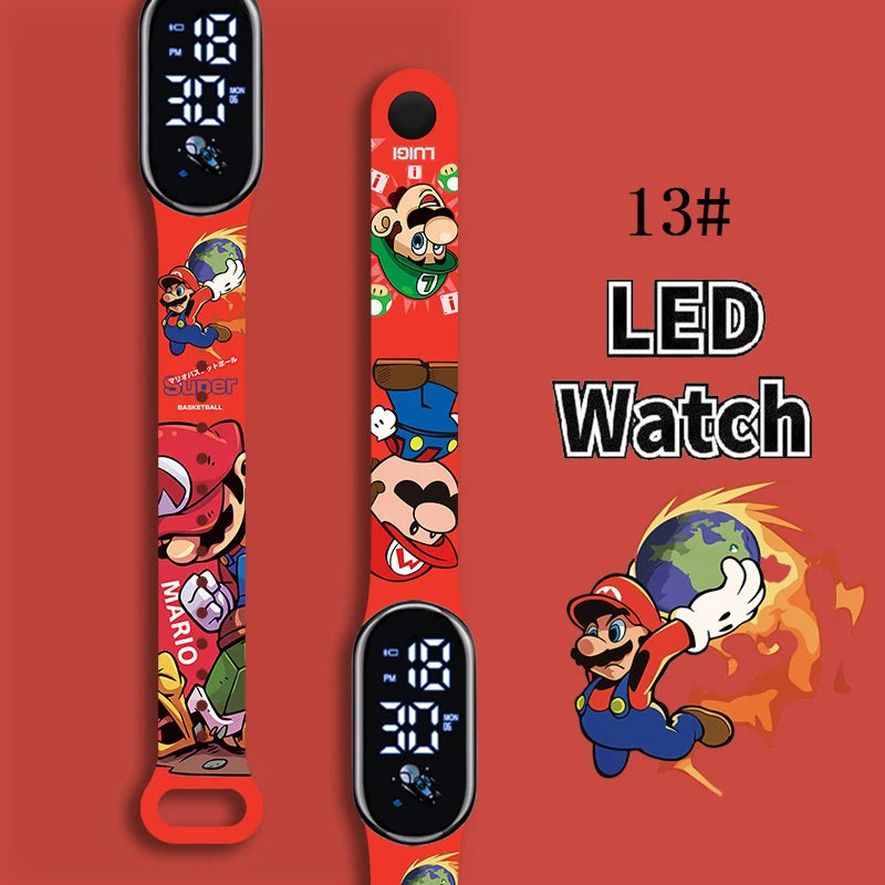 Kids LED Watch Touch Control Digital Watch Silicone Strap Waterproof Sport Wristwatch for Boys Girls Children Birthday Gift