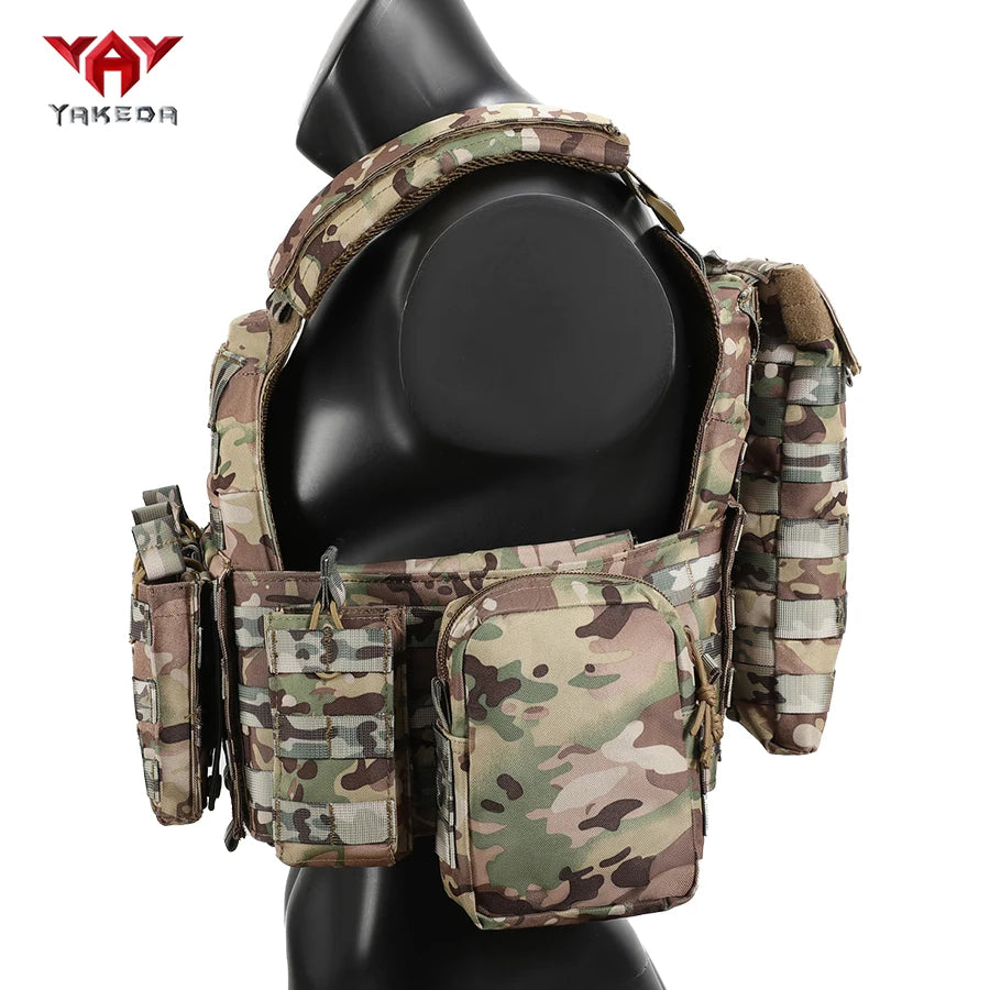 YAKEDA Quick disassembly training vest, detachable and expandable, comfortable, breathable, wear-resistant and tear resistant