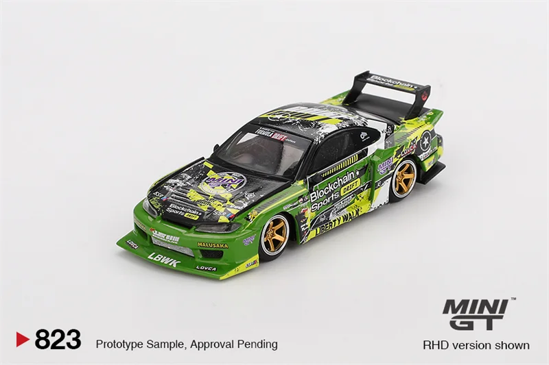 MINI GT 1:64 LB-Super S15 SILVIA ATHLETE RX-7 VeilSide R32 White M3 Kaido KW V1 Diecast Model Car