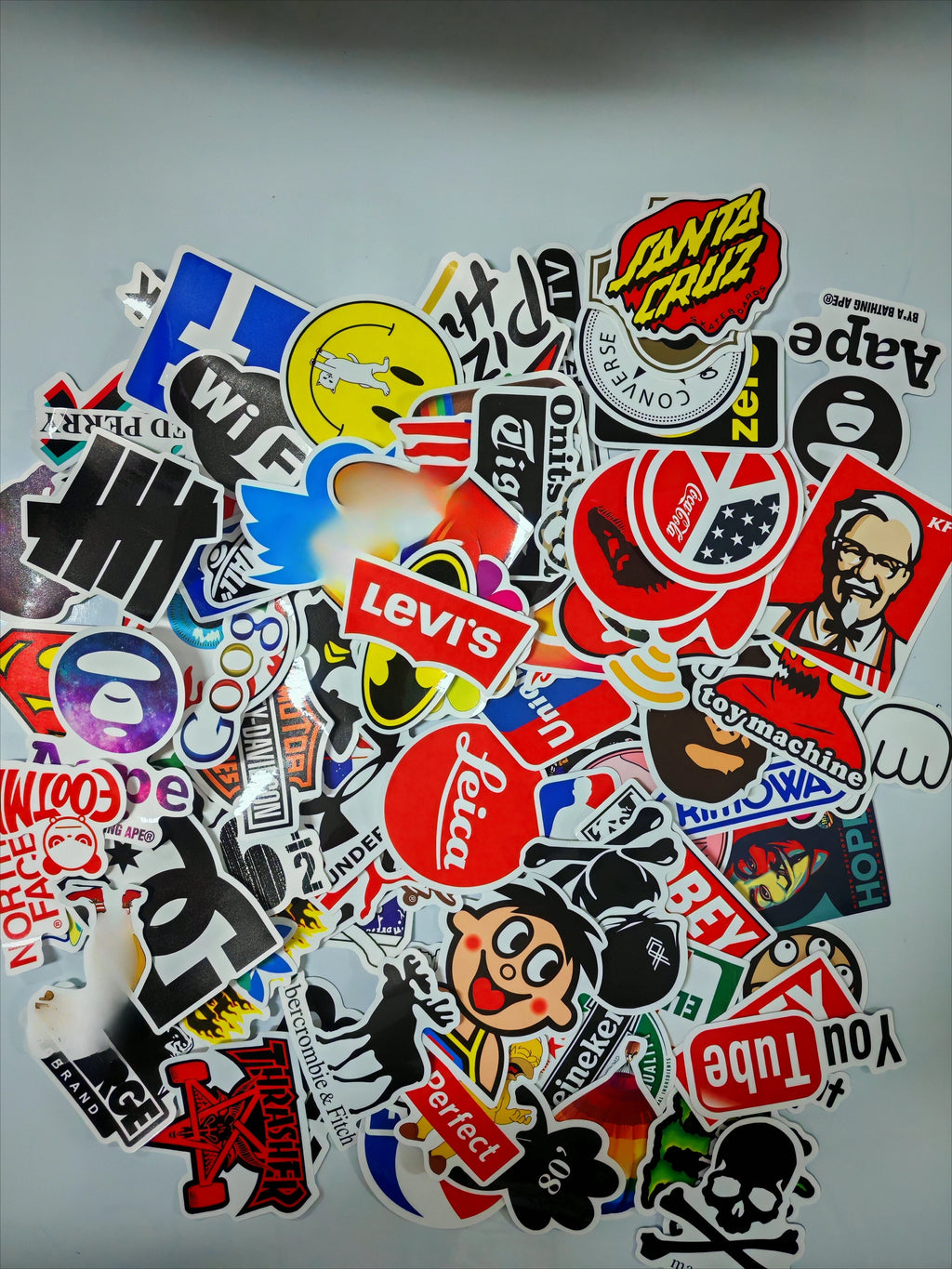 100pcs High-quality Trendy Waterproof Stickers for Skateboards Cars and Computers