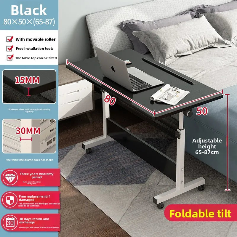 Computer desk Bedside table Mobile lifting small table Household small laptop holder with wheels