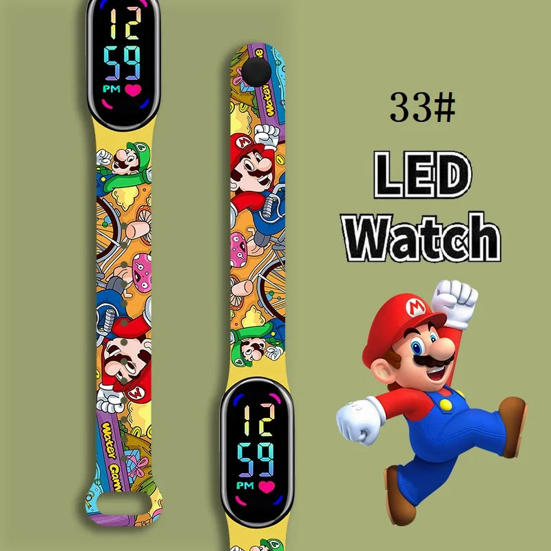 Kids LED Watch Touch Control Digital Watch Silicone Strap Waterproof Sport Wristwatch for Boys Girls Children Birthday Gift