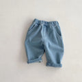 New Autumn Kids Tapped Casual Striped Pants 0-5T Girls Boys Fashion Stripe Trousers Children Solid Denim Jeans Britches