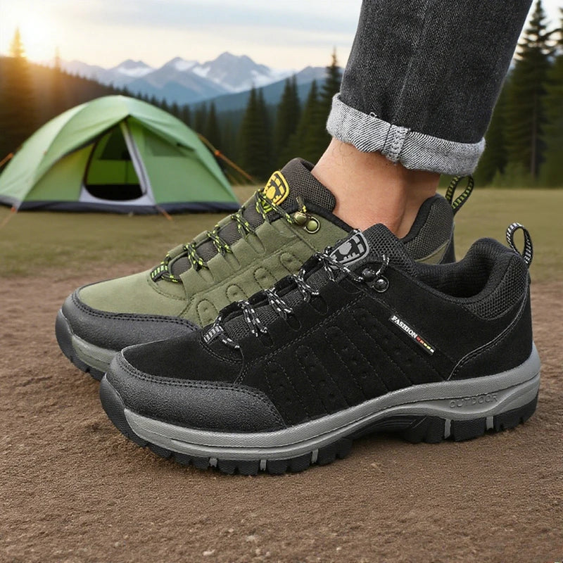 Men's Anti Slip Hiking Shoe Retro Wedge-shaped Platform Outdoor Sneakers Comfortable Breathable Camping Hiking Shoes for Women