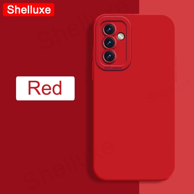 A54 A55 A56 Case Shelluxe Square Liquid Silicone Soft Cases For Samsung Galaxy A56 A55 A54 A52 s A52s A53 Silky Feel Phone Cover