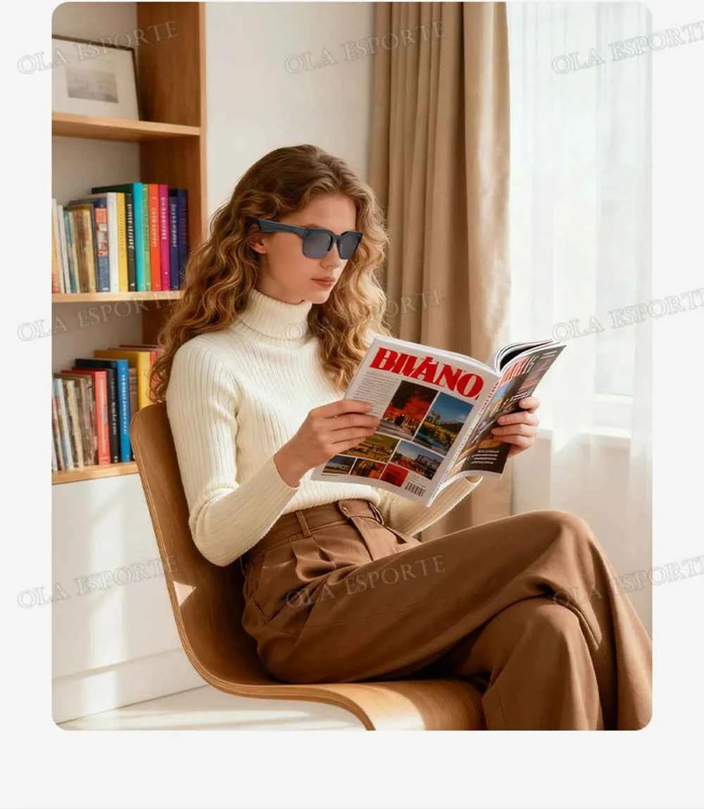 New Camera Control Smart Glasses 2025 Music Sunglasses Headphones Wireless Bluetooth Call Headset HIFI Audio glasses For Android
