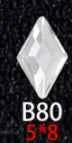 100PCS B41-80 Flat Bottom Special-Shaped Drill  Crystal Sleek Rhinestone 3D Manicure Nail Art Decoration Charms Jewelry