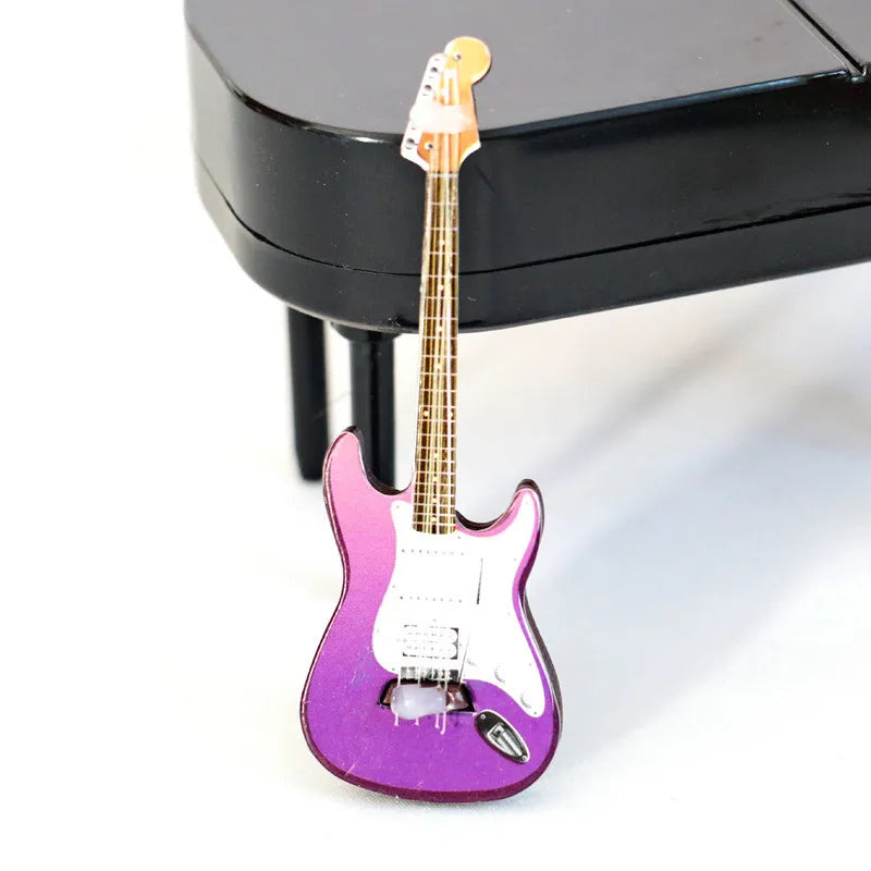 1/6 Dollhouse Miniature Musical Instrument Guitar Toys Model for Blyth ob11 Dolls House Decoration Accessories