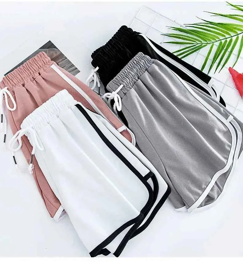 2026 Summer New Women Outdoor Sports and Fitness Shorts Korean Edition Sexy High Waist Yoga Casual Wide Leg Home Sleepers