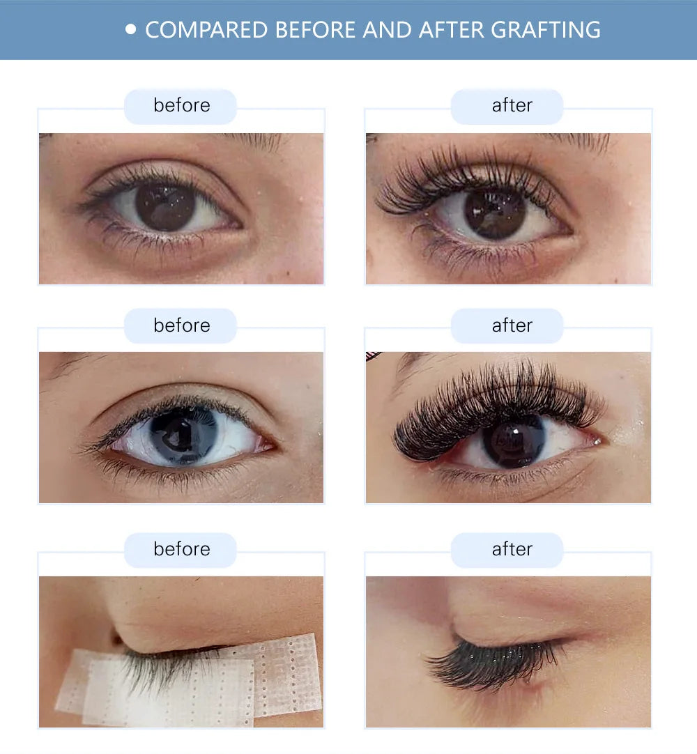 NAGARAKU Mix Eyelashes Maquiagem Makeup Individual Eyelash Extension 16 Lines Mix 7-15mm High Quality Natural Synthetic Mink