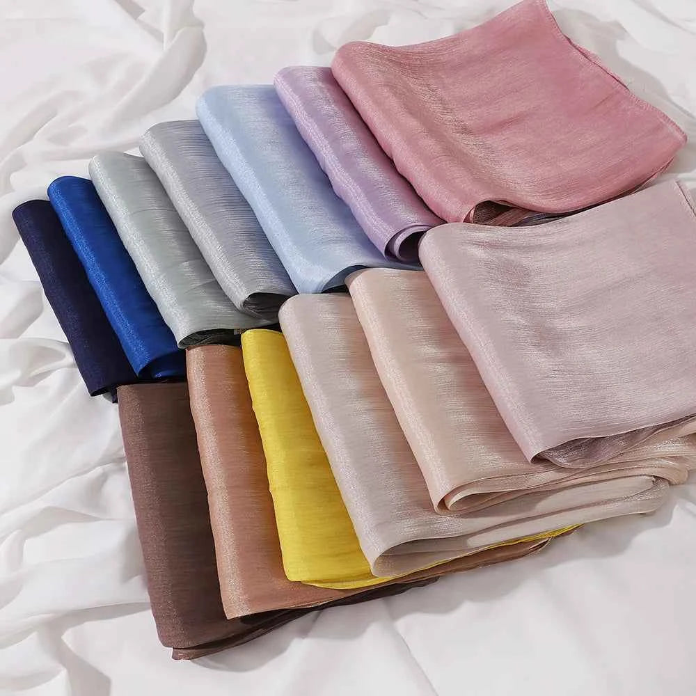 Premium Chiffon Hijabs For Woman Soft Long Turban Veil Scarves Muslim Hijab Shawls Islam Women Head Wraps Accessoires Ramadan