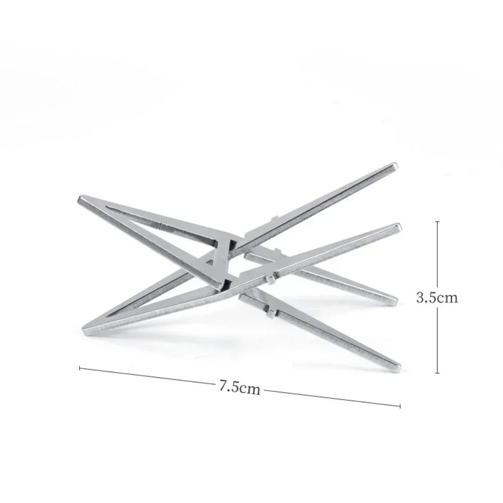  Alcohol Stove Pot Stand Portable Water Kettle Holder Detachable Four-corner Kettle Bracket Outdoor Camping Accessories Tool