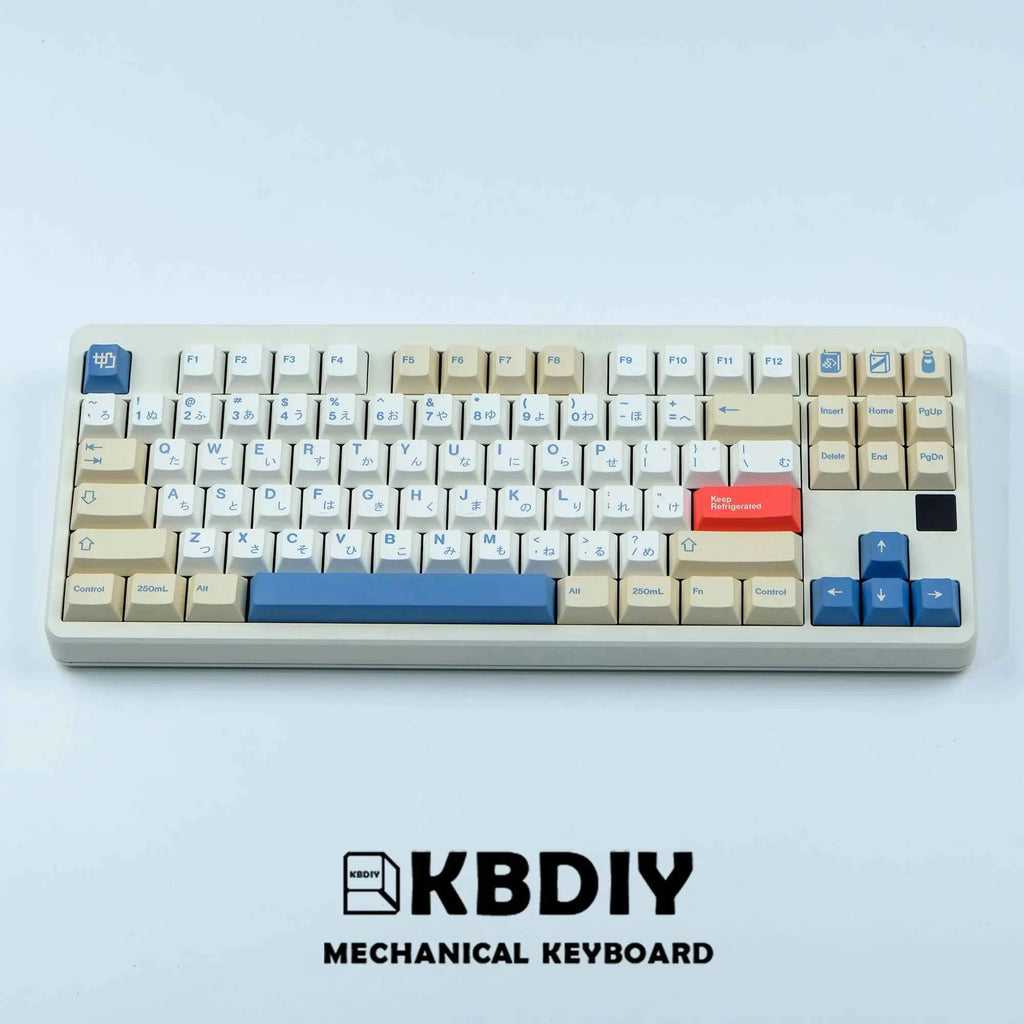 KBDiy 135 Keys/Set GMK Soymilk PBT Keycaps Cherry Profile MX Switch Korean Keycap for Mechanical Gaming Keyboard Custom Key Caps