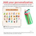Children's Water Bottles with Customizable Names, Suitable for School and Outdoor Use, Cute Christmas Gifts