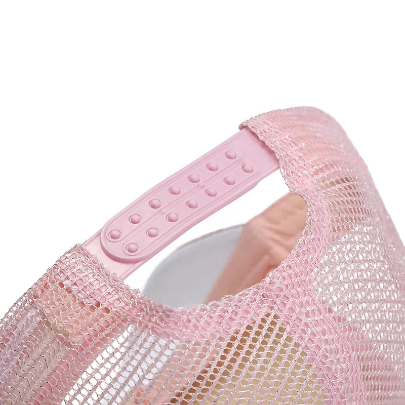 Shiny Sequins Baseball Hat For Women Summer Mesh Duck Tongue Cap Cool Breathable Outdoor Sunshade Visors Fashion Girl Peaked Cap