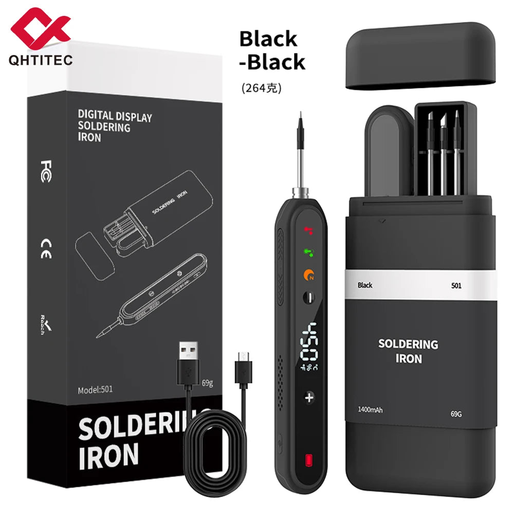 JCD USB Soldering Iron Portable 5V 15W built-in battery with Three-Level Temperature Control Wireless Mini Soldering Tools