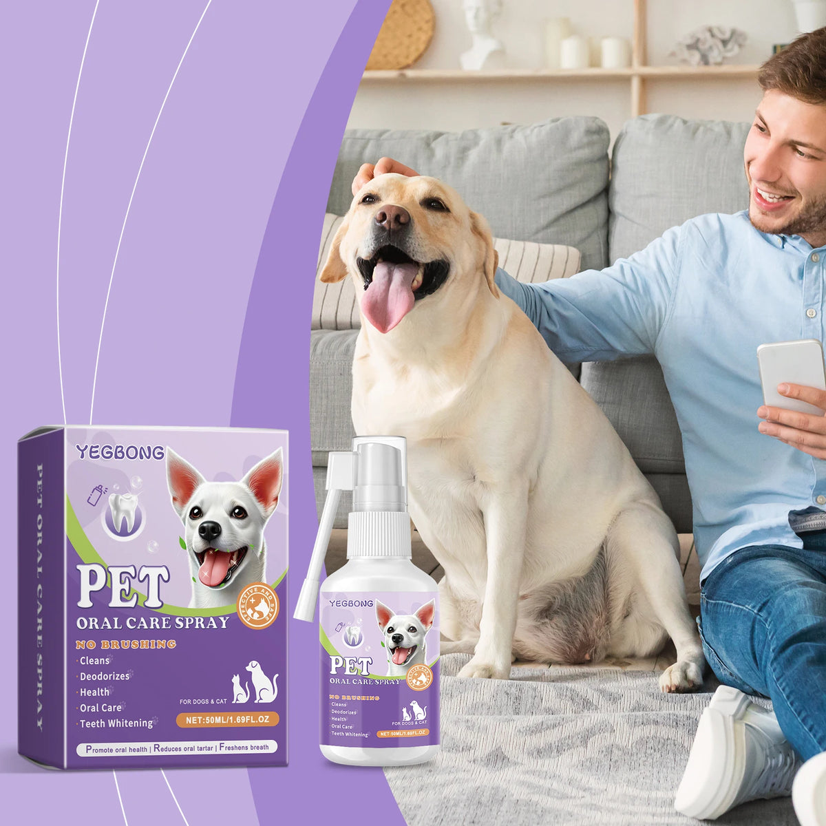 Pet Flea & Tick Spray – Gentle Itch Relief Formula
