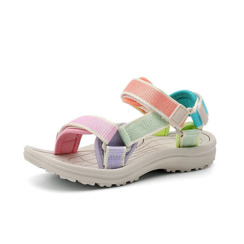 Summer Children's Sandals Breathable Sports for Girls Casual Outdoor Beach Shoes Kids Non-slip Soft Sole Sandalias Size 30-38