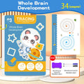 Reusable magic tracking workbook, suitable for children, drawing and control training, thick lines, educational diary, notebook