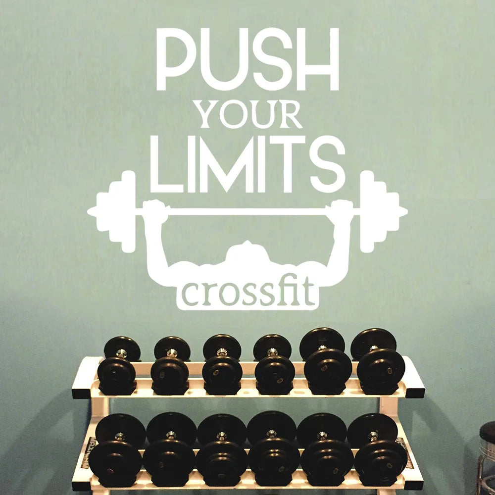 Gym Wall Stickers Decorative Sticker Home Decor Living Room Bedroom Wall Decal Home Decor