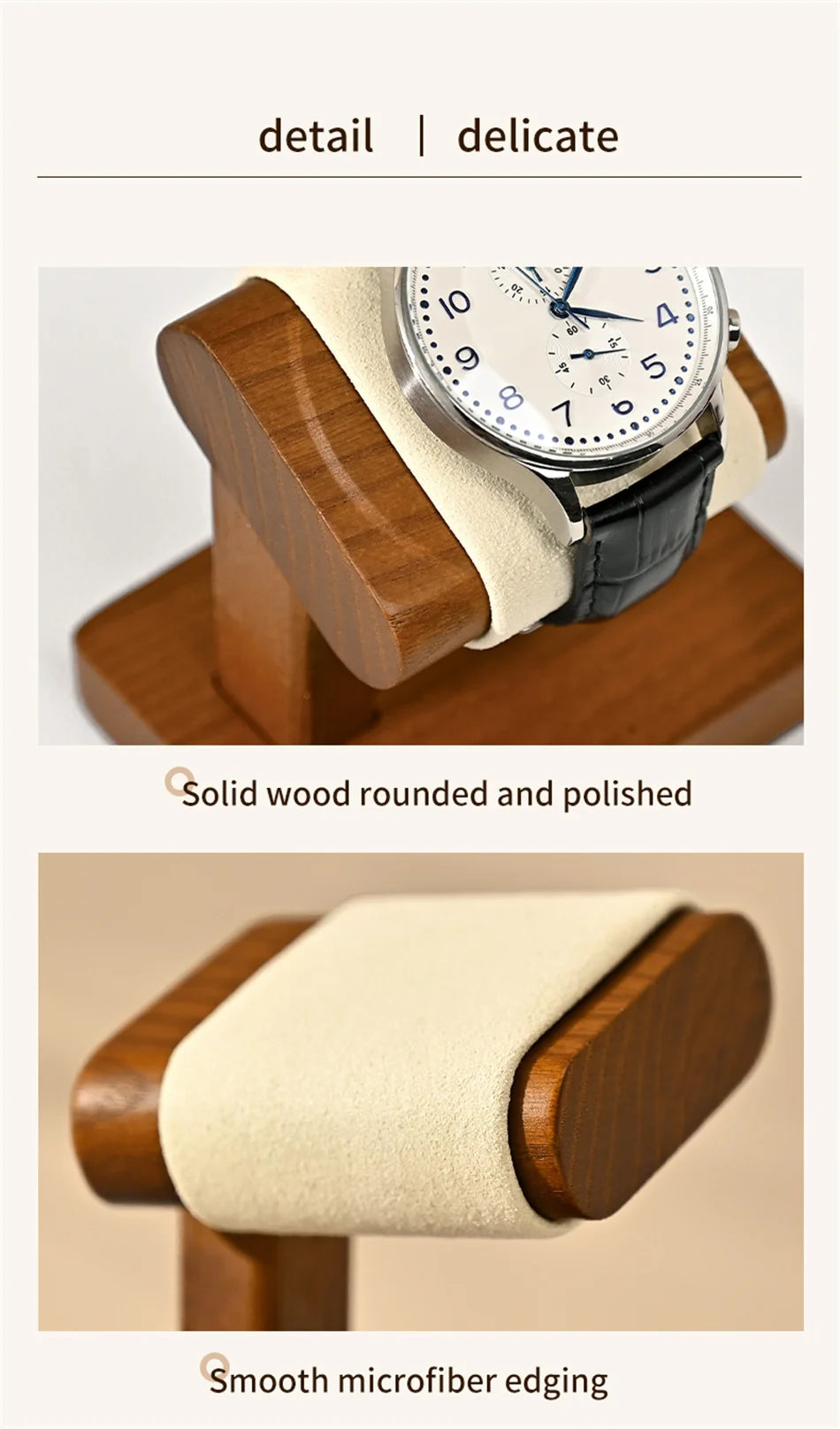 Oirlv Wooden Jewelry Organizer Bracelet Watch Display Stand Jewelry Storage Holder Watch Rack Watch Display Props For Showcase