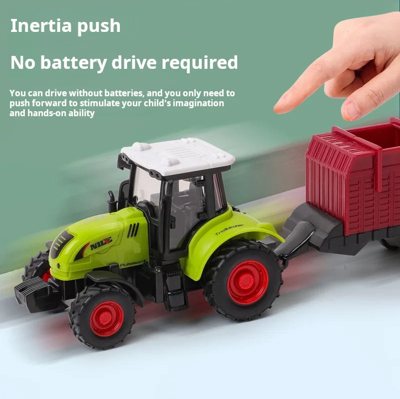 1pcs Simulation Farm Vehicles Mini Car Model Engineering Car Model Tractor Engineering Car Tractor Toys Model for Kids Gift