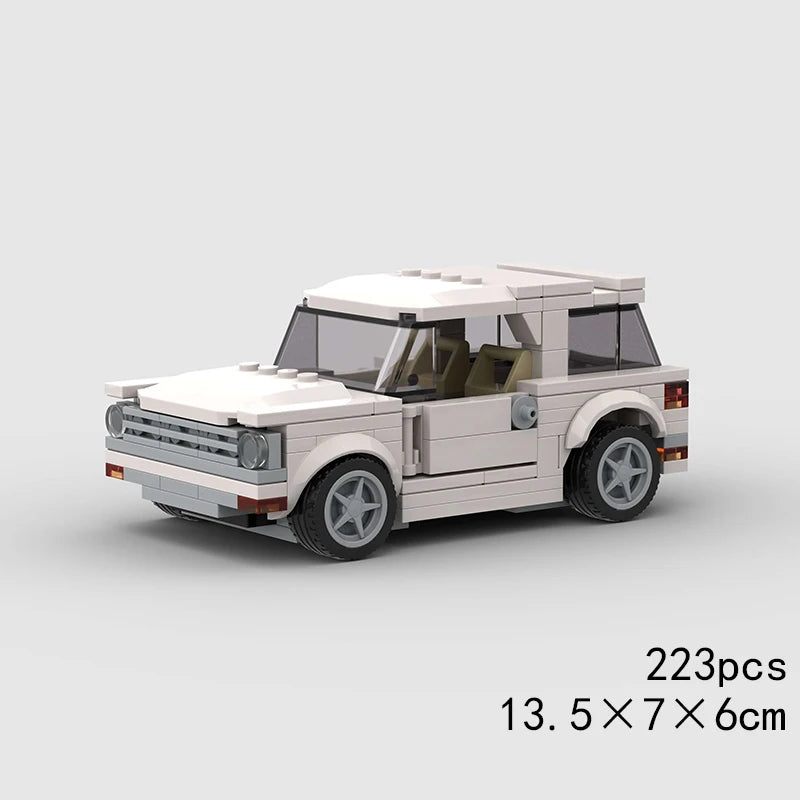 MOC Car Speed RX7 AE86 Chiron R8 Creative Racing Vehicle Model Building Block Super Race brick City Rally Sport Toy Technical
