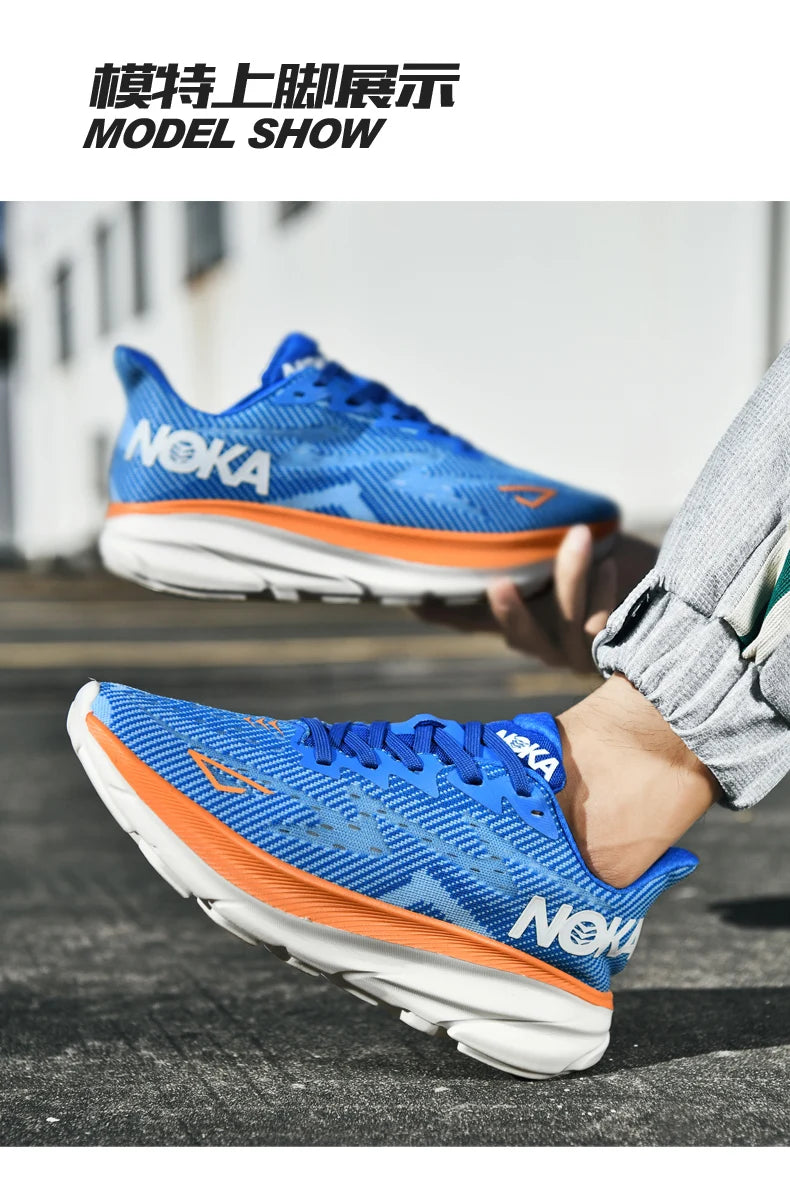 Marathon Sports Running Shoes Men Breathable Lightweight Sneakers Comfortable Athletic Nonskid Leisure Outdoor Sneakers for Men