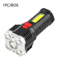Rechargeable High-Power Flashlight with Side Light 3 Lighting Modes for Camping Outdoor Activities And Adventures