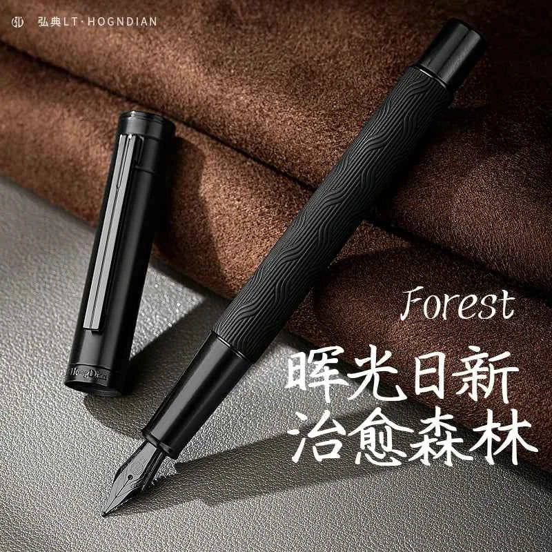 LT Hongdian 1861 Black Forest Pro Fountain Pen Iridium nib Custom engraving student professional