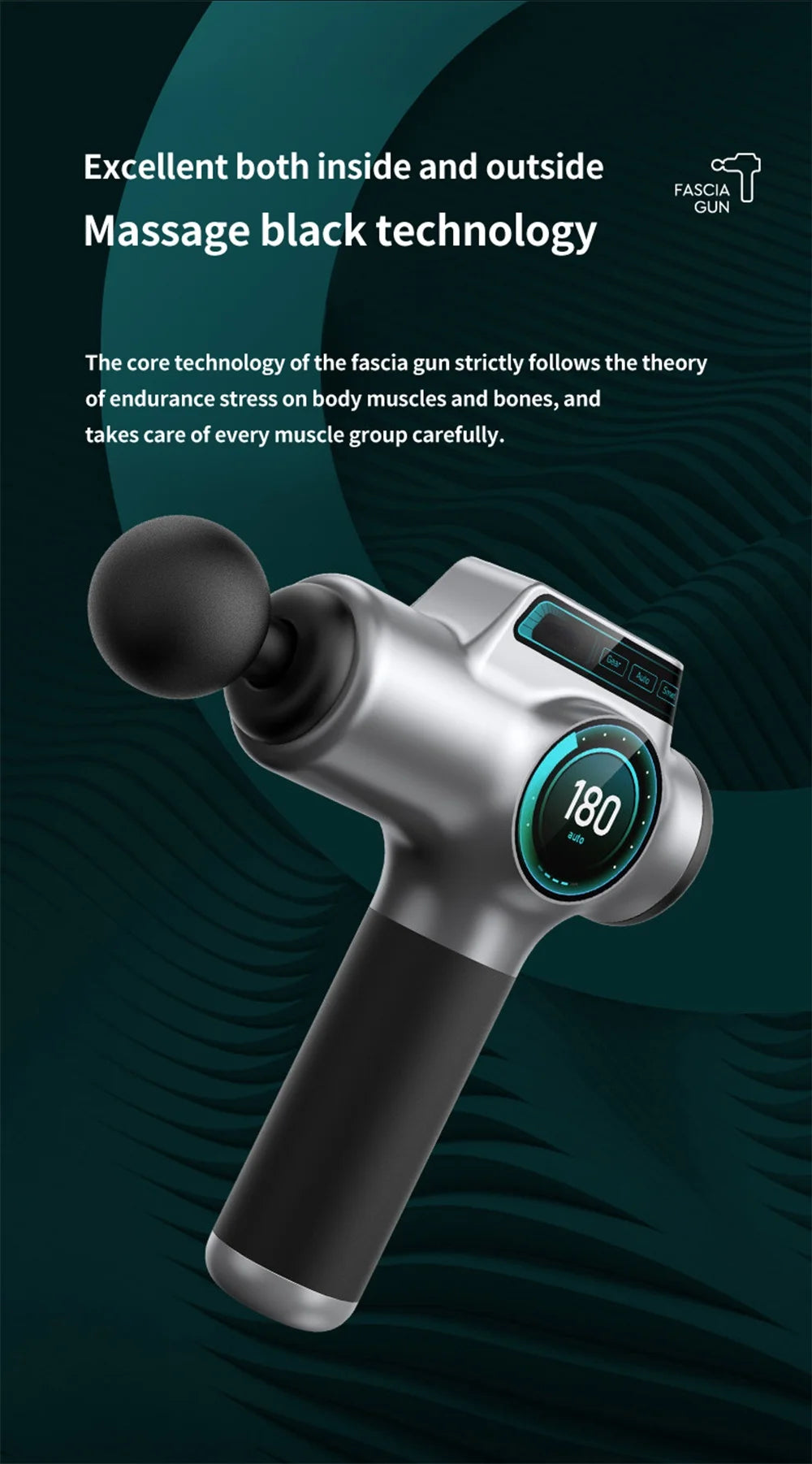 Professional Massage Gun High Frequency Vibration 99 Files Adjustment Electric Deep Tissue Muscle Body  Back Neck Massager