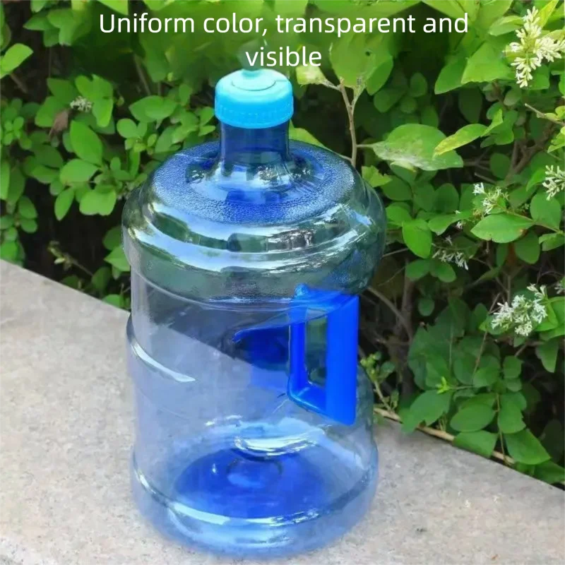 7.5L Water Bottle with Cap, Food Grade Blue Transparent Plastic, for Water Dispenser, Home/Office Use