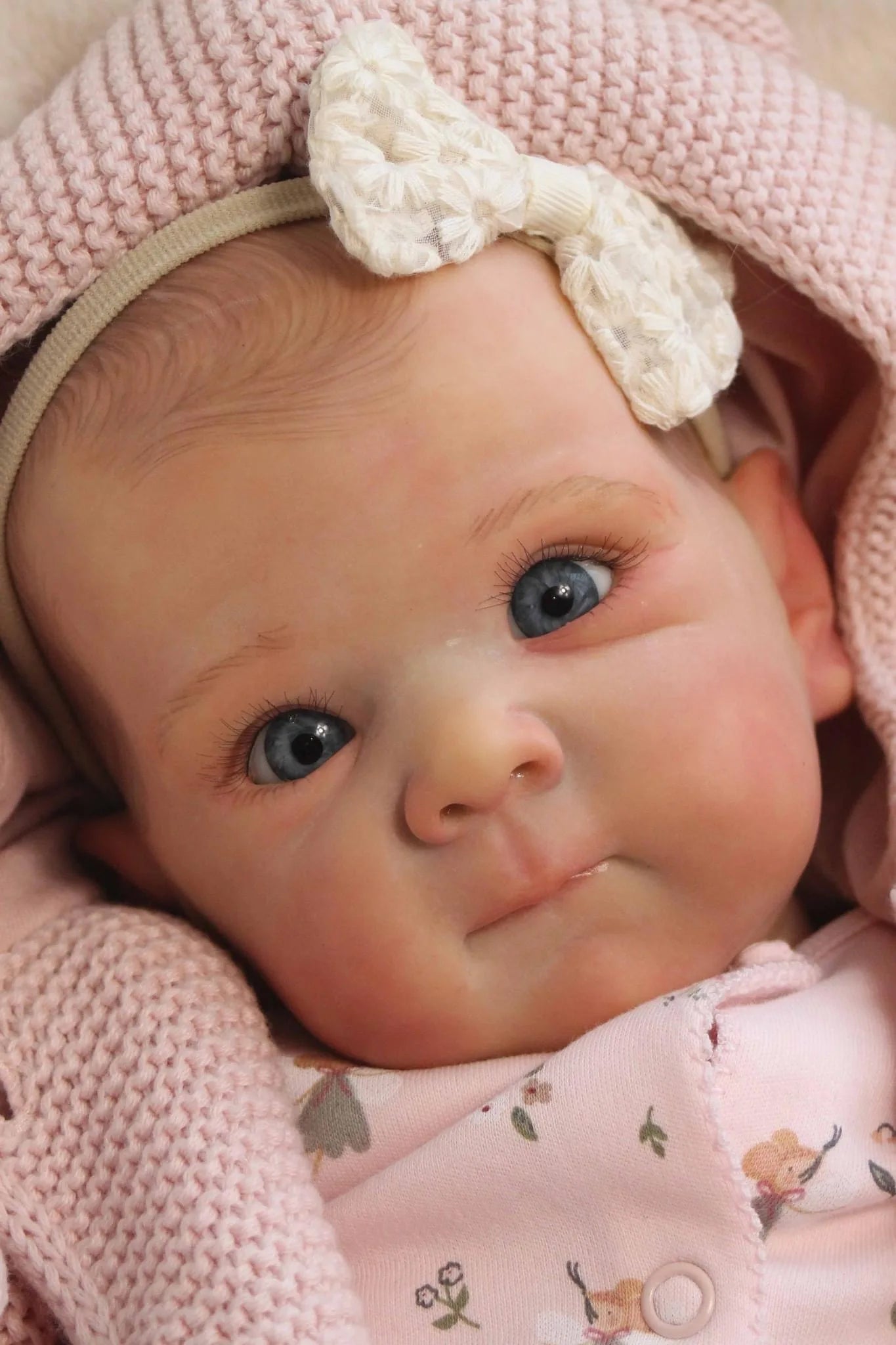 NPK 19-inch Full Vinyl Bettie Newborn Doll - Lifelike Soft Touch Reborn Baby Girl Body Realistic Collectible Toy for Ages 14+