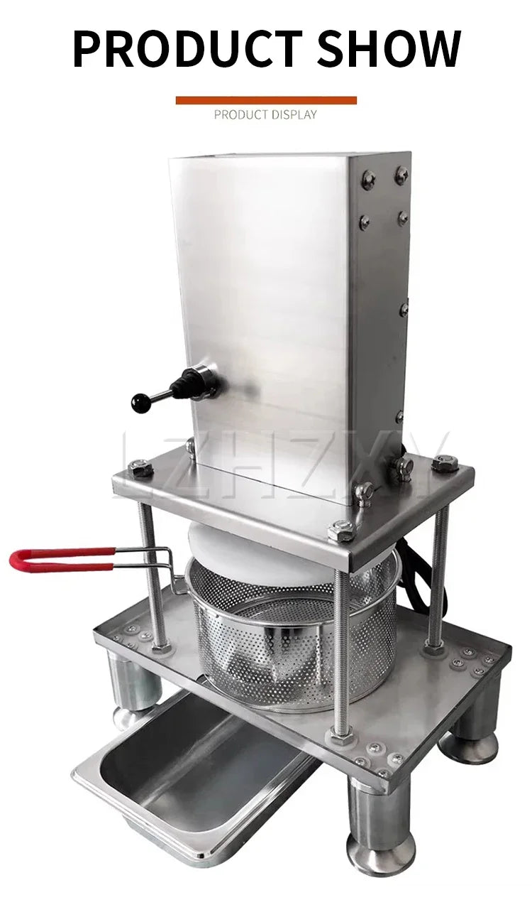 110/220V Deoiler Squeezer Commercial Juice Press Stainless Steel Electric Grape Honey Juicer Vegetable Dehydration Machine