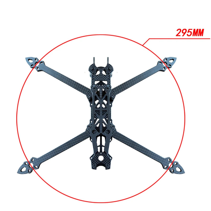 Mark4 7inch 295mm with 5mm Arm Quadcopter Frame 3K Carbon Fiber 7" FPV Freestyle RC Racing Drone with Print Parts for DIY FPV