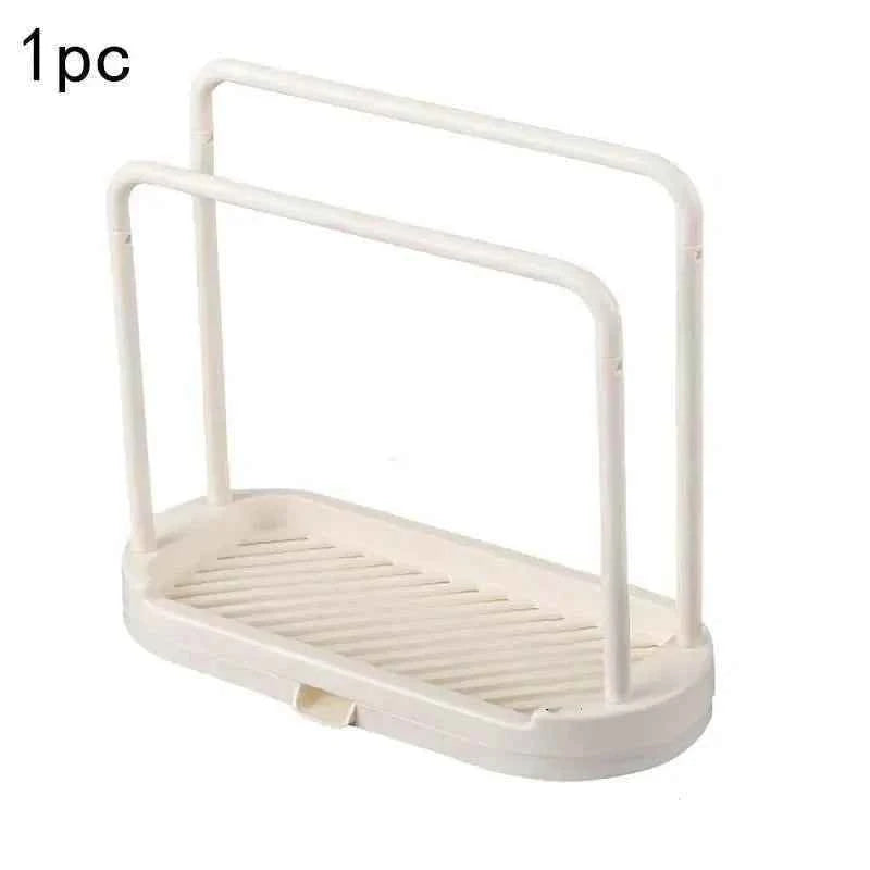 Kitchen Rag Drain Stand Kitchen Accessories Sink Drainage Shelf Sink Drain Storage Basket for Sponge Rag Wire Ball