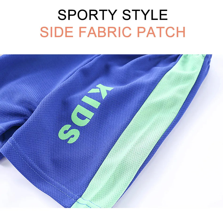 Baby T Shirt Shorts Boy Girl Summer Quick Drying Tops Bottoms Kids 2 Pcs Clothing Set Children Sleepwear Football Sport Clothes